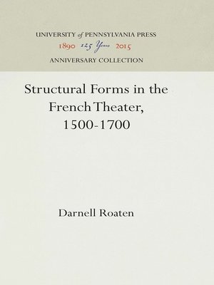 cover image of Structural Forms in the French Theater, 1500-1700